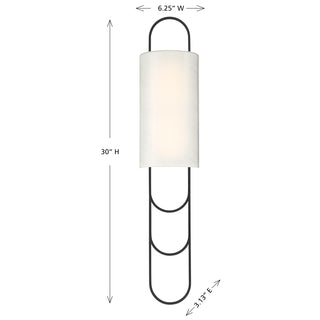 Tartine 1-Light LED Wall Sconce in Matte Black