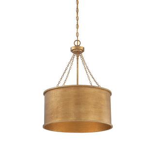 Rochester 4-Light Pendant in Gold Patina
