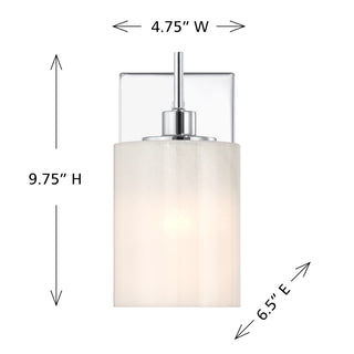 1-Light Wall Sconce in Chrome