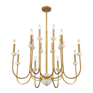 Oakhurst 16-Light Chandelier in Antique Gold