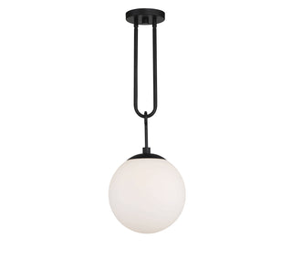 Becker 1-Light Pendant in Matte Black