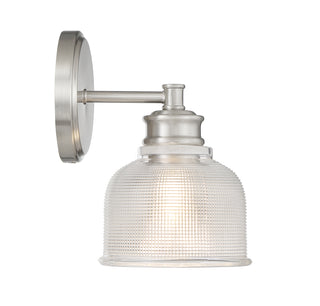 1-Light Wall Sconce in Brushed Nickel