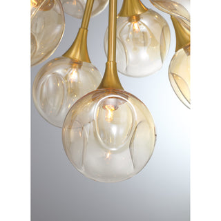 Matisse 18-Light Chandelier in Warm Brass