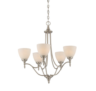 Herndon 5-Light Chandelier in Satin Nickel