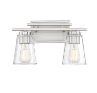 Calhoun 2-Light Bathroom Vanity Light in Satin Nickel