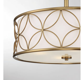 Reid 4-Light Ceiling Light in Warm Brass