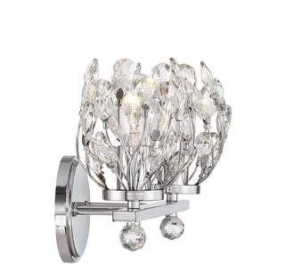 Moreno 2-Light Bathroom Vanity Light in Chrome