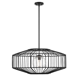 Marcy 1-Light Pendant in Matte Black