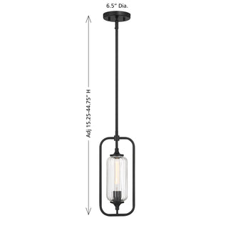 Holton 1-Light Mini-Pendant in Matte Black