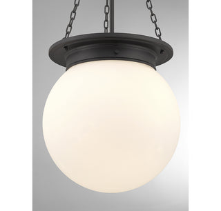 Manor 3-Light Pendant in Matte Black