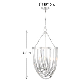 Jennings 3-Light Pendant in Polished Nickel