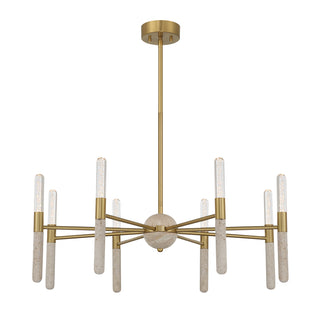 Linden 8-Light Chandelier in Warm Brass