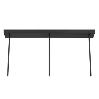 Hillbourne 3-Light Linear Chandelier in Matte Black