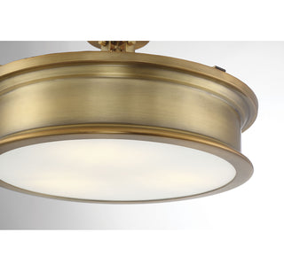 Watkins 3-Light Ceiling Light in Warm Brass