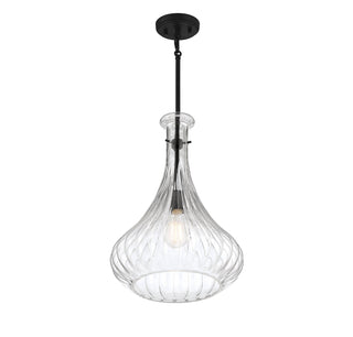 Bristo 1-Light Pendant in Matte Black