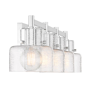 Dover 4-Light Bathroom Vanity Light in Chrome