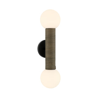 Jarrell 2-Light Wall Sconce in Matte Black
