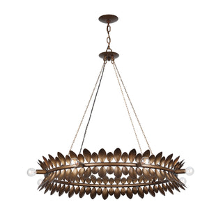 Heiress 8-Light Chandelier in Patinated Bronze by Breegan Jane