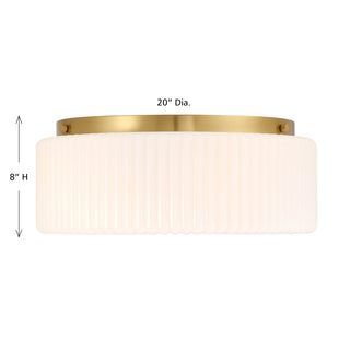 Edgemont 4-Light Ceiling Light in Warm Brass