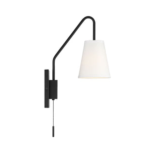 Owen 1-Light Adjustable Wall Sconce in Matte Black