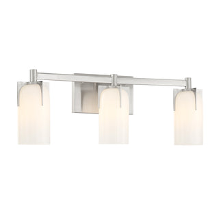 Caldwell 3-Light Bathroom Vanity Light in Satin Nickel
