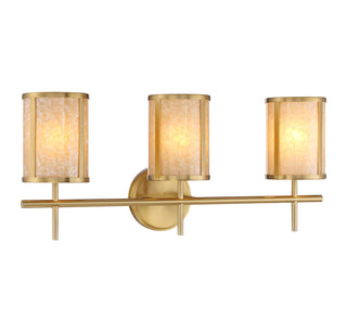 Camden 3-Light Bathroom Vanity Light in Warm Brass