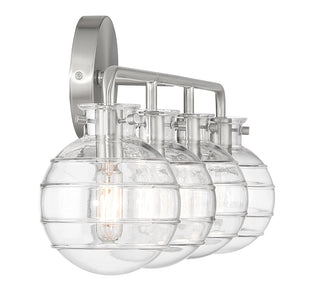 Mason 4-Light Bathroom Vanity Light in Satin Nickel