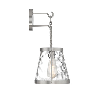 Crawford 1-Light Wall Sconce in Satin Nickel