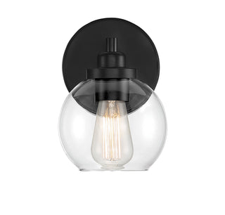 Carson 1-Light Wall Sconce in Matte Black