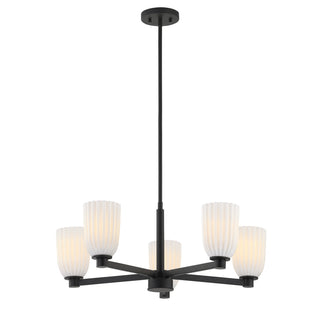 Baldwin 5-Light Chandelier in Matte Black