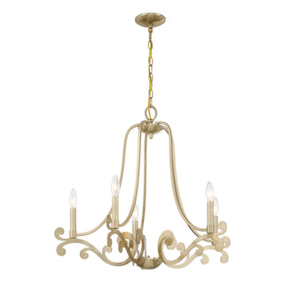 Lombard 5-Light Chandelier in Noble Brass