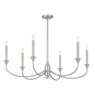 Coventry 6-Light Chandelier in Satin Nickel
