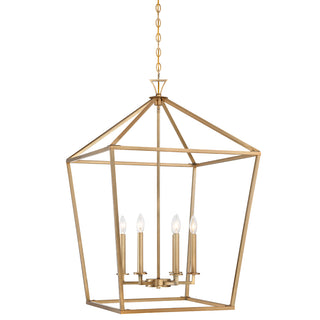 Townsend 6-Light Pendant in Warm Brass