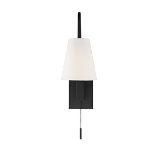 Owen 1-Light Adjustable Wall Sconce in Matte Black