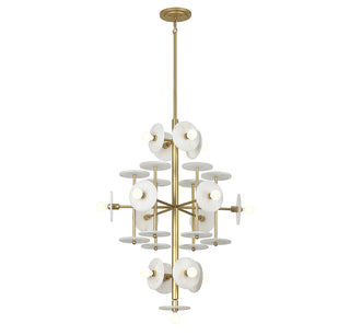 Amani 15-Light Chandelier in Royal Gold