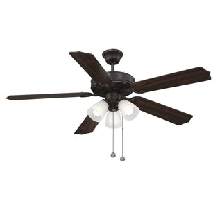 52" 3-Light Ceiling Fan in Oil Rubbed Bronze