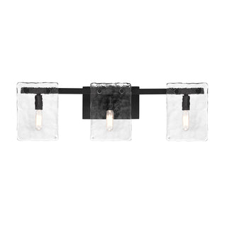 Genry 3-Light Bathroom Vanity Light in Matte Black