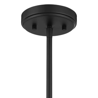 5-Light Chandelier in Matte Black