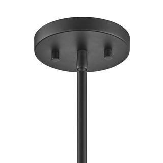 Hanley 6-Light Chandelier in Matte Black and Warm Brass