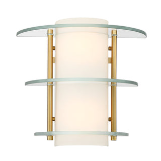 Newell 2-Light Wall Sconce in Warm Brass
