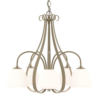 Sweeping Taper 5 Arm Chandelier