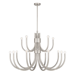 Sorrento 15-Light Chandelier in Satin Nickel