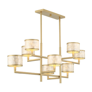 Mariquita 8-Light Chandelier in Spun Gold by Breegan Jane