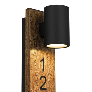 Woodone Wall Sconce  Sand Black