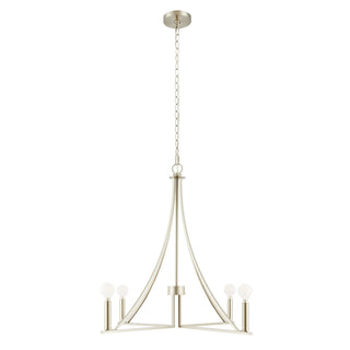 4-Light Chandelier in Brushed Nickel