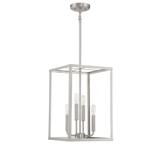 4-Light Pendant in Brushed Nickel