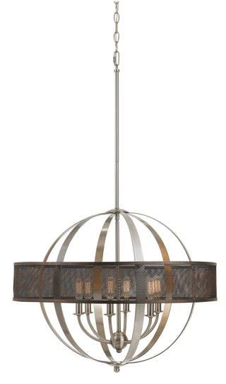 60W X 6 Willow Metal Mesh Shade Chandelier