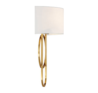 Tempe 2-Light Wall Sconce in Warm Brass