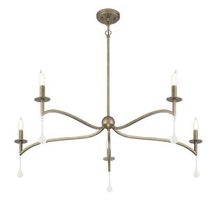 Laramie 5-Light Chandelier in Chelsea Gold