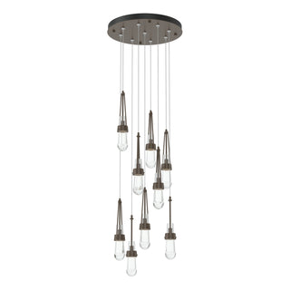 Link 9-Light Clear Glass Pendant
